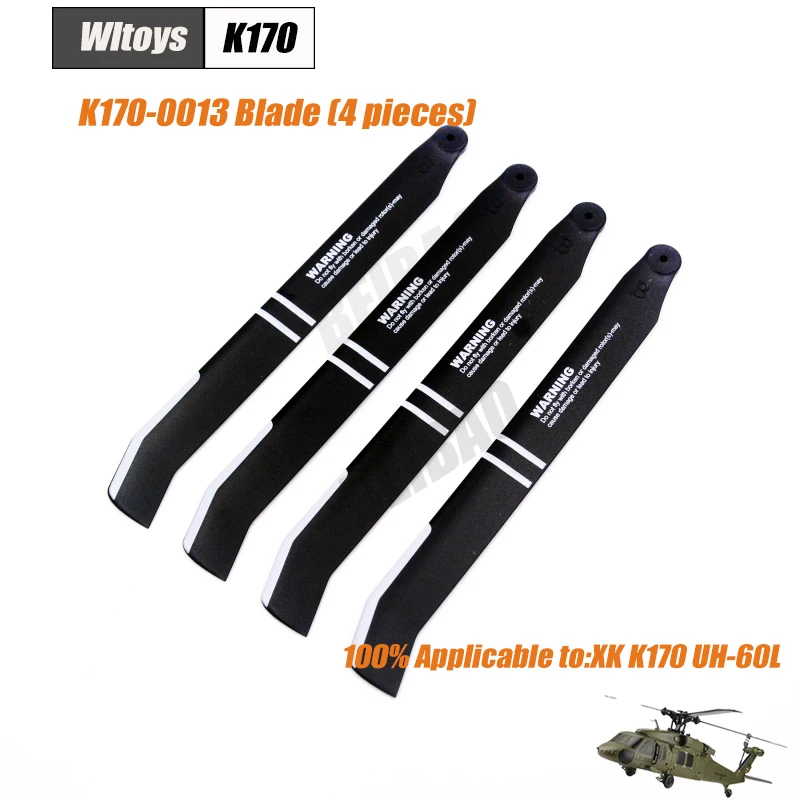 Wltoys XK K170 RC hélicoptère pièces de rechange hélice moteur récepteur Servo ESC train d'atterrissage vis engrenage arbre principal plaque transversale etc.