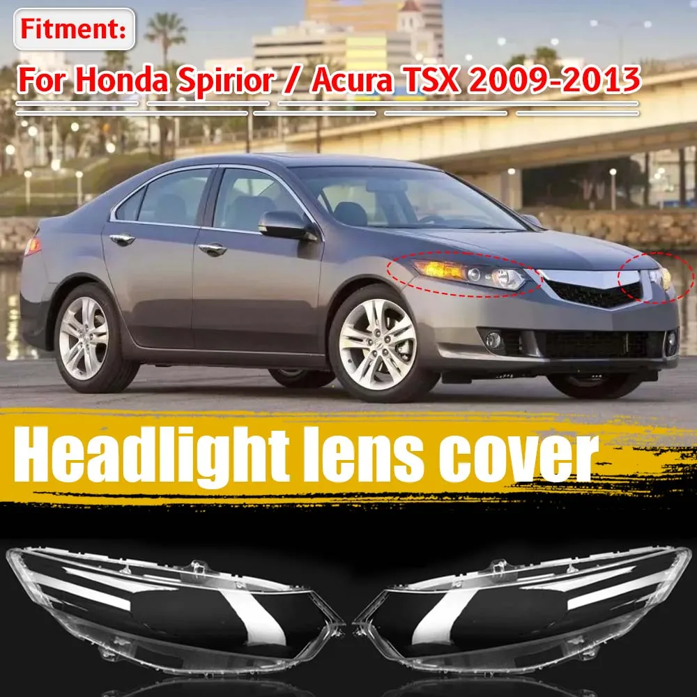 

For Honda Spirior 2009 2010 2011 2012 2013 Front Headlamp Lamp Cover Transparent Headlight Shell Lens Car Accessories