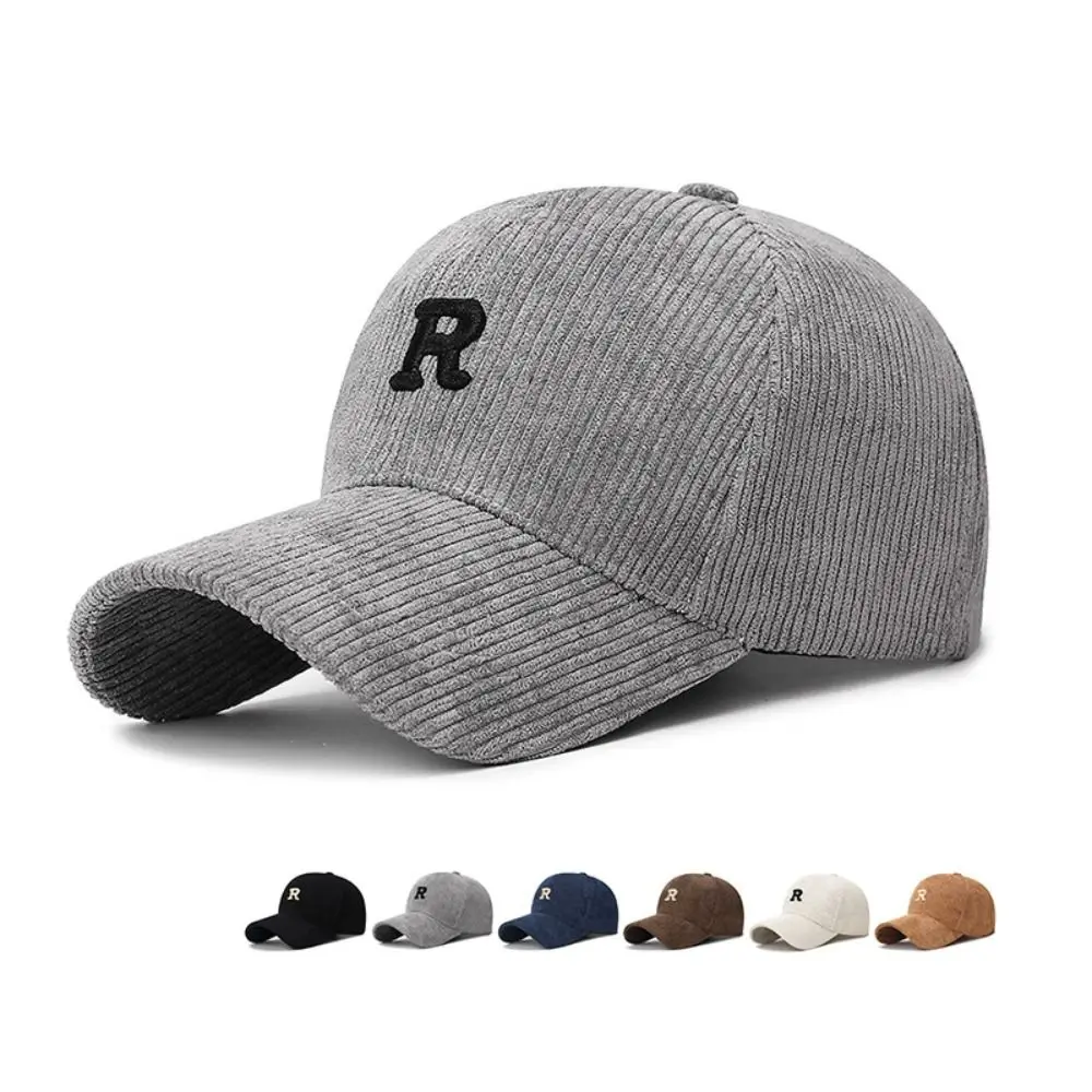 أزياء مطرزة 'R' رسالة سروال قصير قبعة بيسبول بلون تنفس واقية من الشمس قبعة قابل للتعديل بلغت ذروتها قبعة الرياضة في الهواء الطلق #1