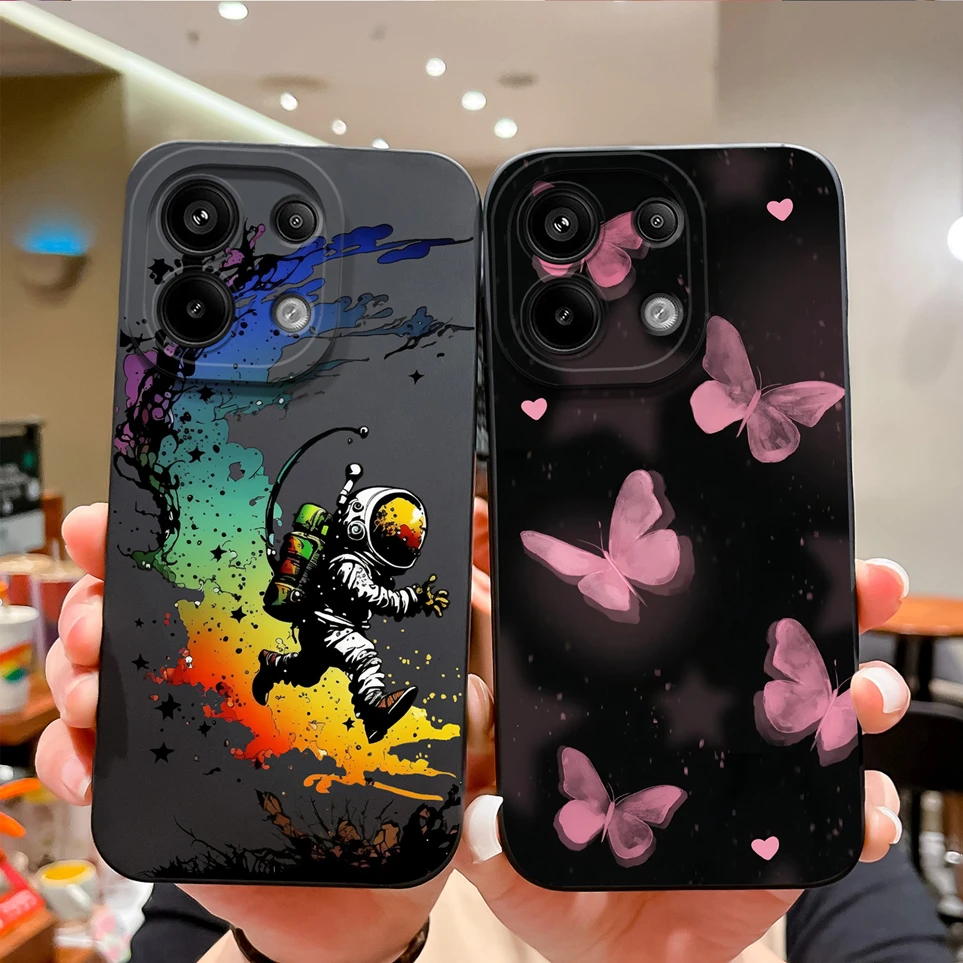 For Xiaomi Redmi Note 13 13 Pro 13 Pro+ Phone Case Astronaut Coque For Note13 Pro Fundas Cover Soft Silicone Redmi13 Pro+ Cases