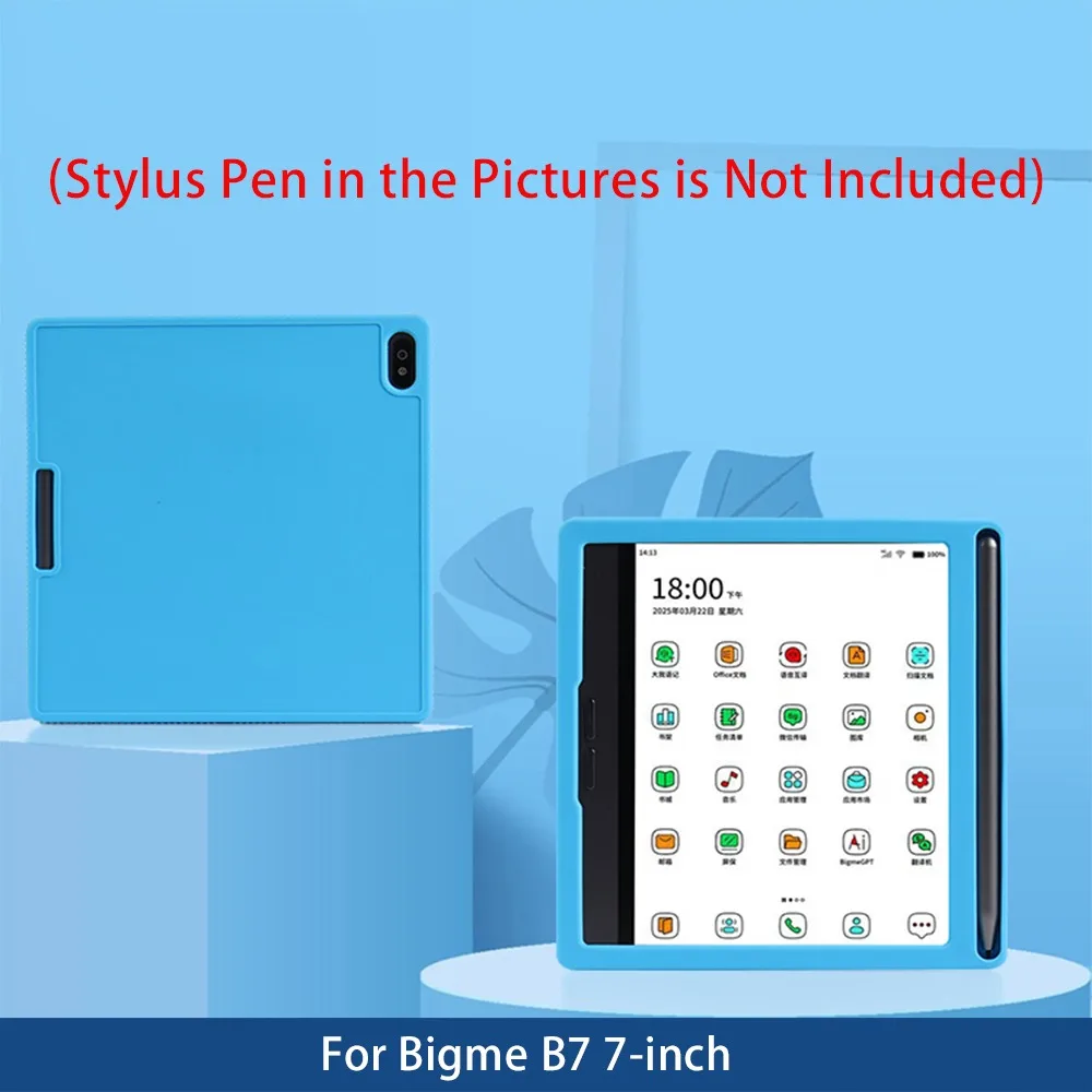 Soft Silicone Cover Case For Bigme B7 Case with Pencil Holder 7