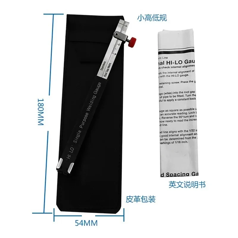 Welding Inspection Scale Small Height Gauge Hi-Lo Dedicated Internal Welding Ruler Metric Size 0.5~4cm