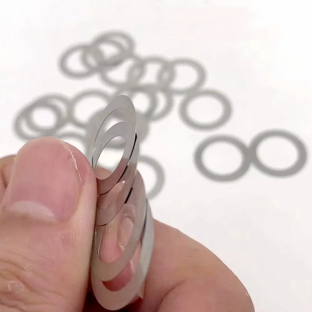 Beicai M2 M3 M4 M5 M6 M7 M8m9 M10 M12 M13 To M40 SUS304 Stainless Steel UltraThin Flat Washer Ultrathin Shim 0.1/0.2/0.3/0.5/1mm