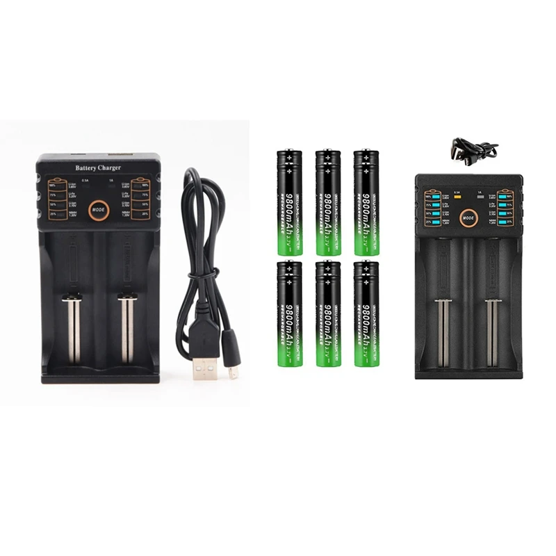 

Многофункциональное зарядное устройство для литий-ионных батарей с 2 слотами, 1 шт., запасные части подходят для перезаряжаемых батарей 18650/26650/AA/AAA и т. д.