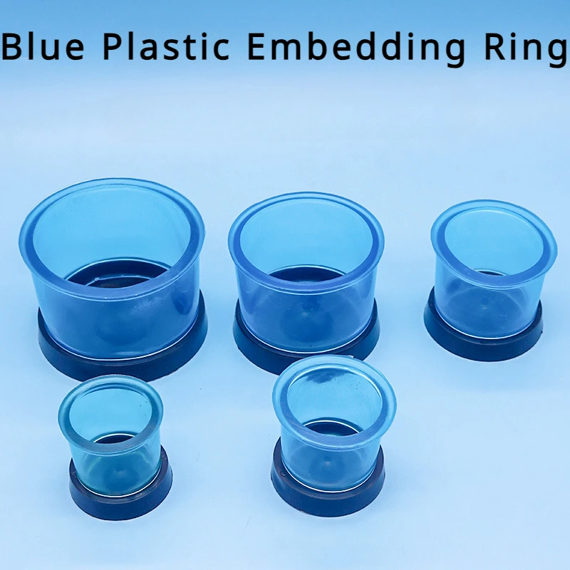 Dental Laboratory Blue Plastic Embedding Ring Dentist Wax-embedded Circle Centrifugal Casting Cup With Base