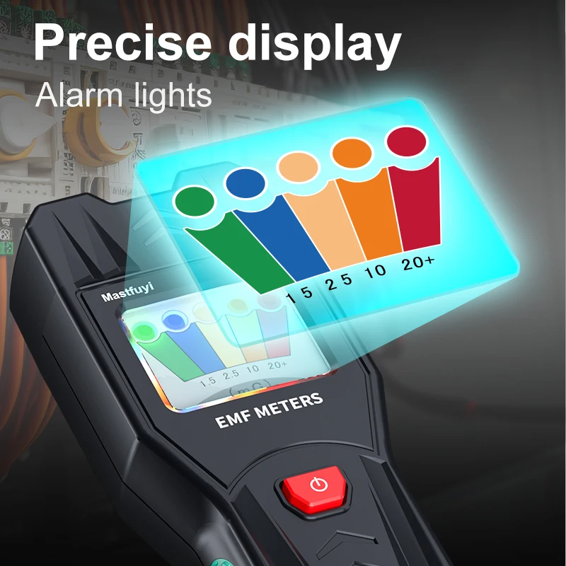 MASTFUYI EMF Meter Magnetic Field Detector Ghost Hunting Paranormal Equipment Tester Portable Electromagnetic Eadiation Meter