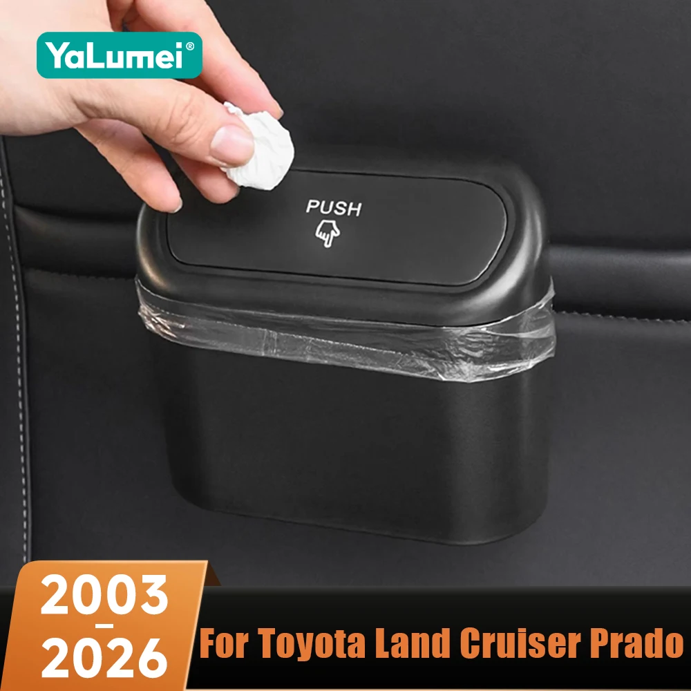 Auto-Mülleimer mit Deckel, Zubehör für Toyota Land Cruiser Prado 120 150 2003–2017 2018 2019 2020 2021 2022 2023 2024 2025 2026