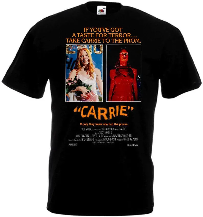 

Carrie v.6 T shirt black horror movie poster all sizes S-5XL