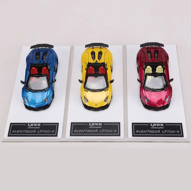 RM 1/64 Aventador LP700-4 Legering Motorvoertuig Speelgoed spuitgieten Metalen Model Collectie Jongen Kerstcadeau