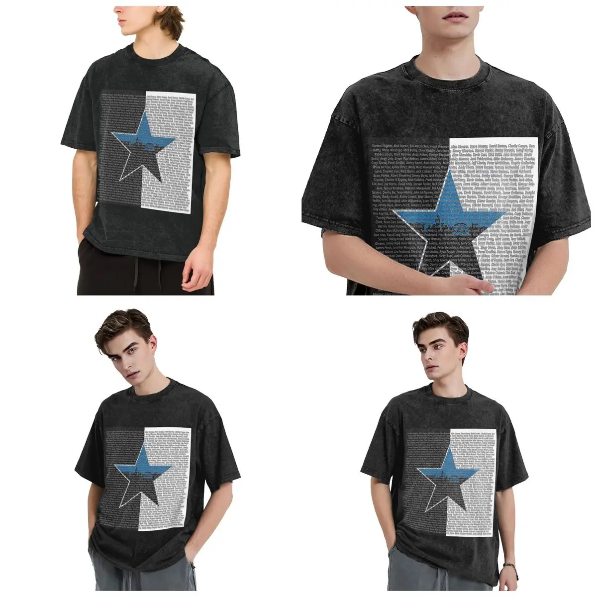 New 2023 Every NUFC Player EVER Hip Hop Short Sleeve T-Shirts Washed Tops Tees Streetwear T Shirt Printed for Men Women