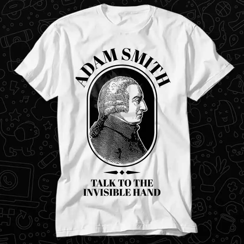 Adam Smith Funny Economics Professor Invisible Hand T Shirt 366