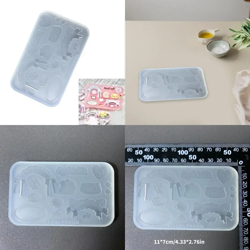 

X4YA Silicone Mould Housemaid Accessories Making Mold Jewelry Projects Epoxy Mold