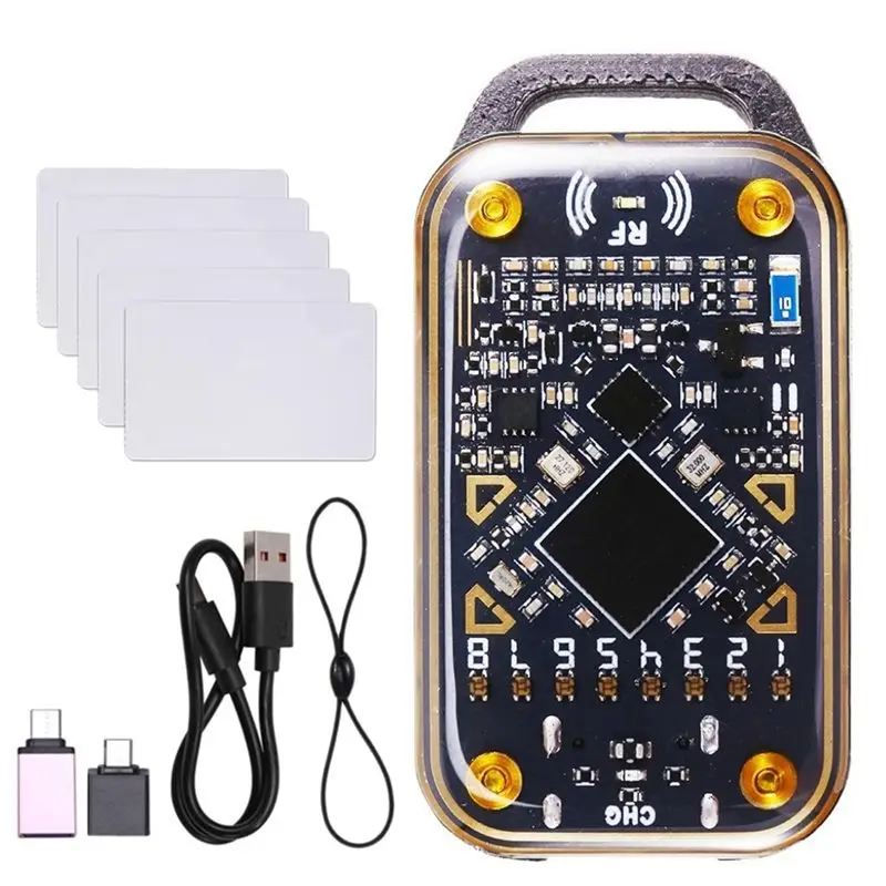 lxyb18b-Emulateur-de-carte-intelligente-rfid-chameleon-ultra-lecteur-de-puce-intelligente-duplicateur-5-cartes-uid-125khz-1356mhz-decodage-de-cartes-id-ic