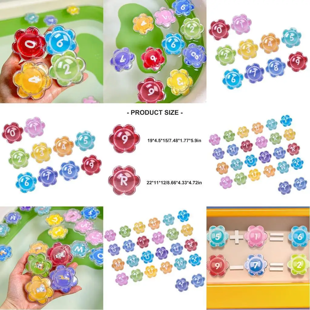 유아 감각을위한 플로팅 볼 목욕 장난감 연극 밝은 컬러 베이비 목욕 시간 대화식인지 조기 학습 장난감 L8RB