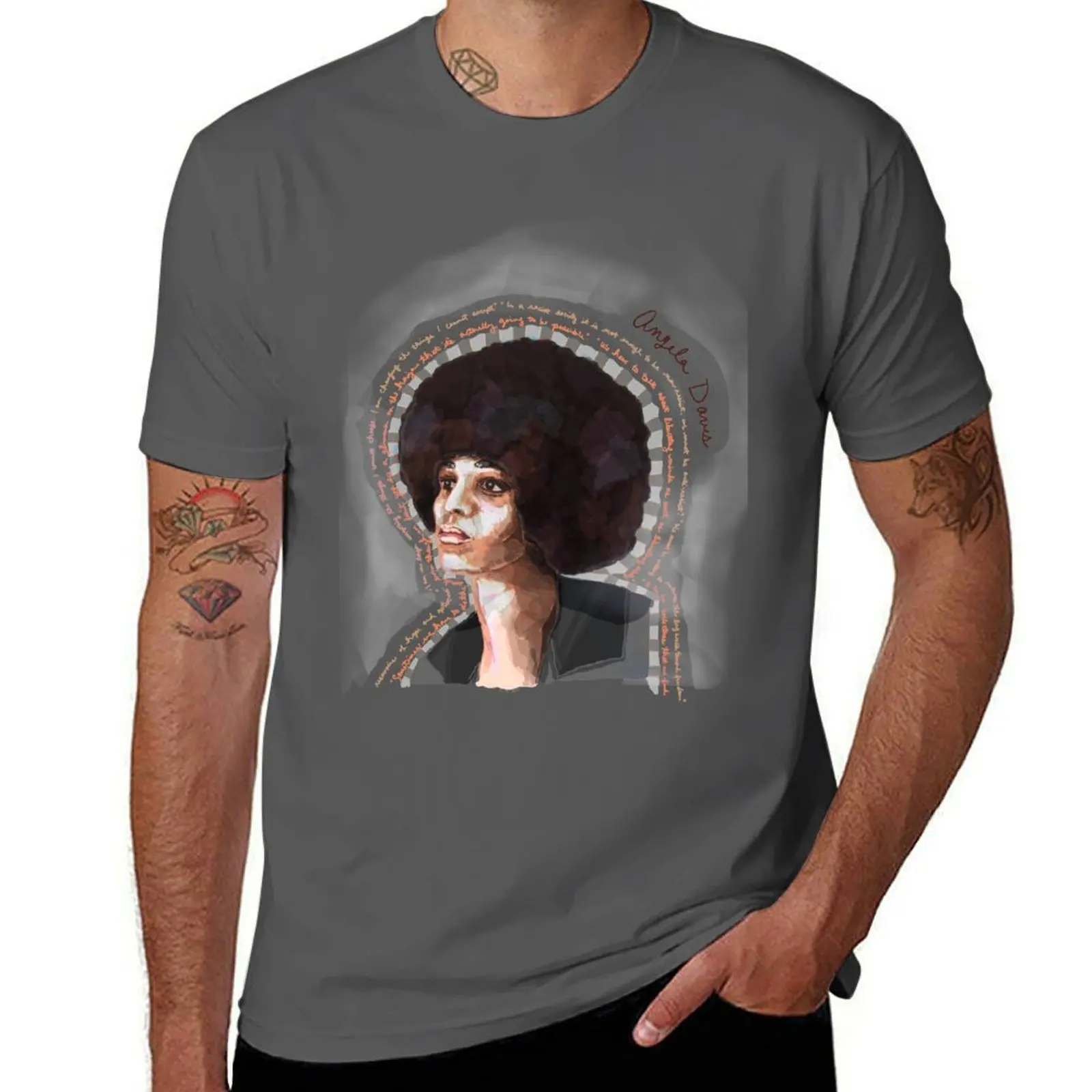 

Angela Davis T-Shirt man t shirts for men casual t shirts for man slim fit T-Shirt