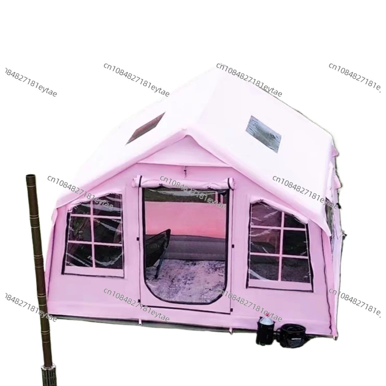 9.0 Newest Pink Color Air Outdoor Camping Waterproof Tent Inflatable Family Tent