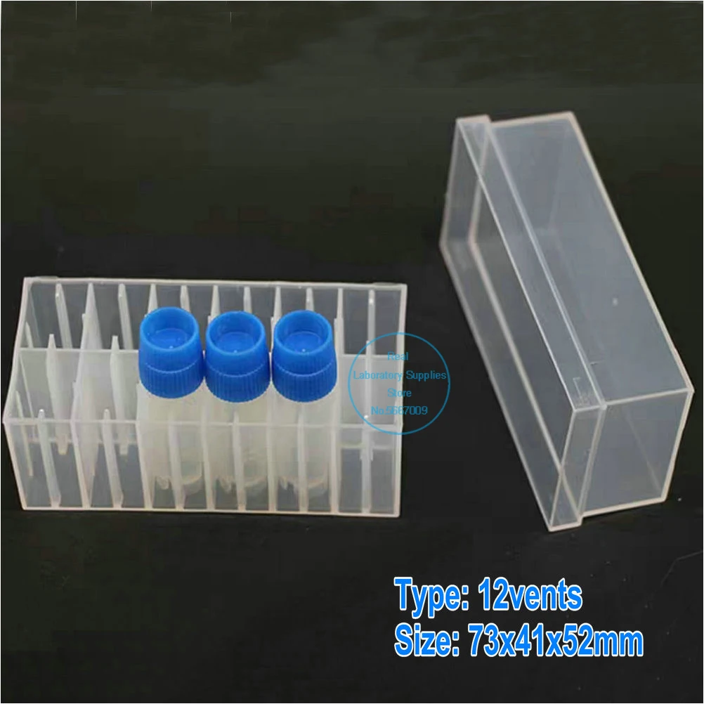 4pcs/lot 1.5ml/1.8ml/2ml lab Cryo tube storage freezing tube Plastic frozen tube box