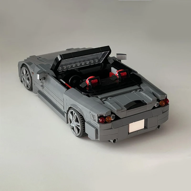 Hot 1254 PCS Moc Grigio Racing Supercar Set di modelli Building Blocks Modello personalizzato Assemblaggio Mattoni Adulti Bambini Regali di Natale