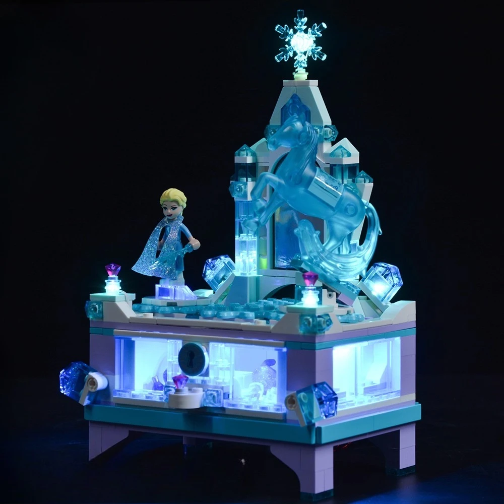 LED Lighting Set Suitable for LEGO Elsas Jewelry Box Creation 41168 (Not Including Building Blocks)