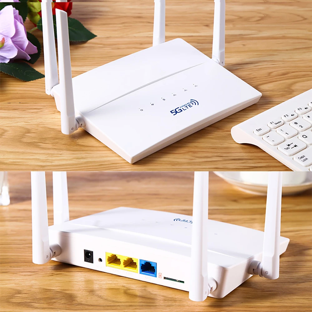 Benton مقفلة WIFI5 4G SIM راوتر ثنائي النطاق WiFi 2.4G 5.8G AC1200Mbps VPN 4G راوتر مع فتحة بطاقة SIM WAN LAN 100Mbps