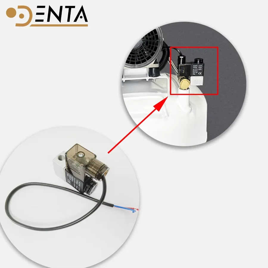 Dental Air Pump Exhaust Solenoid Valve - AC 220V 5.5 VA 100% ED fit Dental Unit Chair Instrument Parts