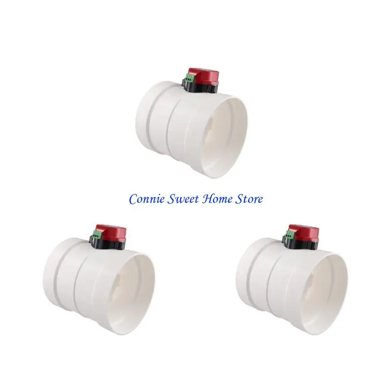 

LXAF ПВХ пластик HVAC электрическая заслонка проверка клапана 75/110/160 мм клапаны регулирования объема воздуховода для трубы