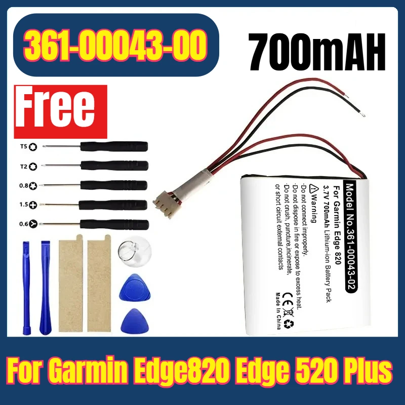 

361-00043-00 Replacement Battery for Garmin Edge820 Edge 520 Plus Edge 500 205 200 Edge 820 520 GPS Cycling Computer