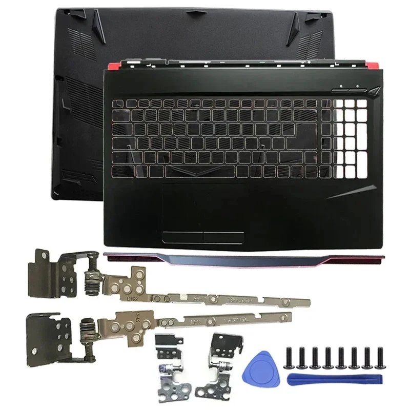 NEW Laptop Case for MSI GL63 GP63 MS-16P4 16P5 16P6 16P7 16P8 Notebook Palmrest Top Case Bottom Laptop Accessories Hinges Cover