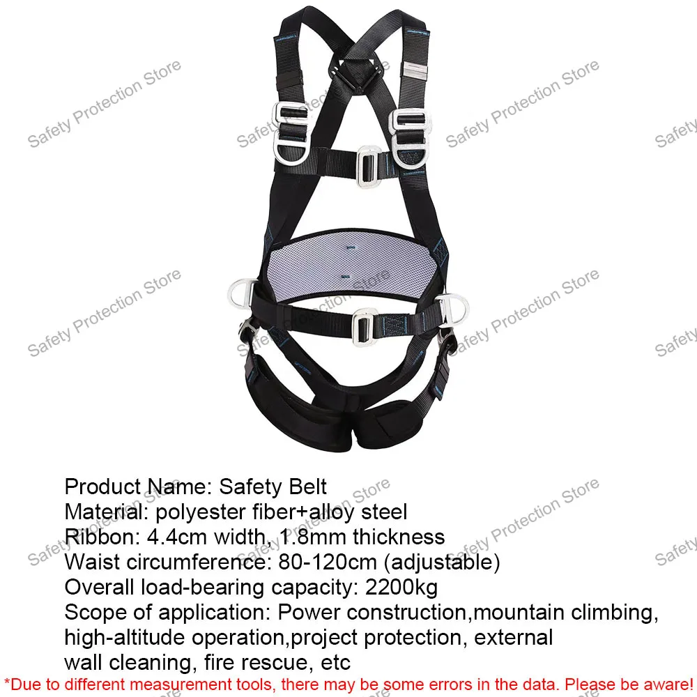 Aerial Work Safety Belt Full Body Five Point Harness Safety Rope for Outdoor Climbing Training Construction Protection Equipment