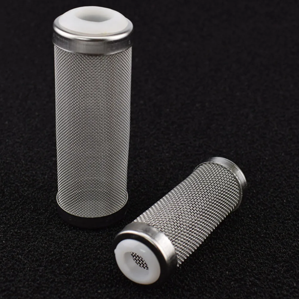 

2Pcs Metal Intake Strainer Fine Mesh Aquarium Filter Inlet Simple Design for Pond Purifier Net Filter Guard Protection