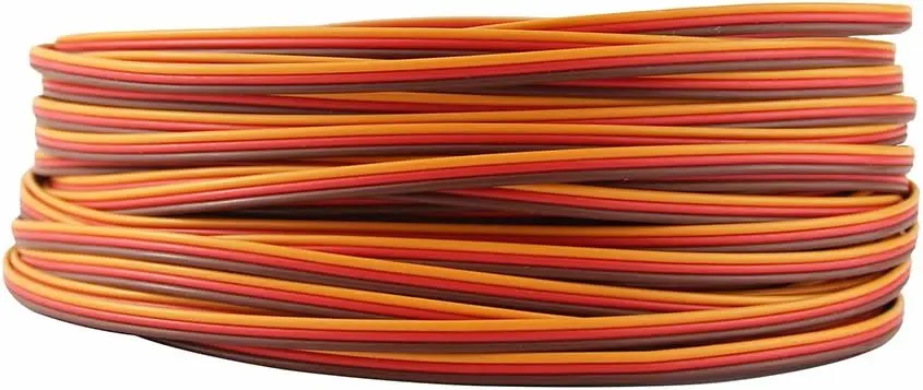 Servo JR Color Extension Cable 3p Line Futaba JR Aircraft Model Wire 30 cores 0.08mm 1.2mm