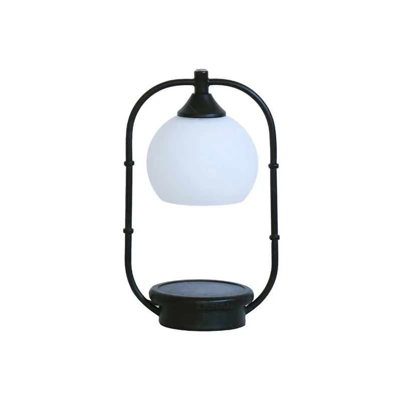 New Chinese retro wax melting lamp ins wind advanced sense, no fire candle melting lamp, bedside table lamp in bedroom window