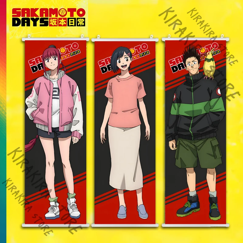 SAKAMOTO DAYS 애니메이션 장식 그림 포스터 Playbill Sakamoto Tarō 코스프레 교수형 그림 스크롤 장식 액세서리