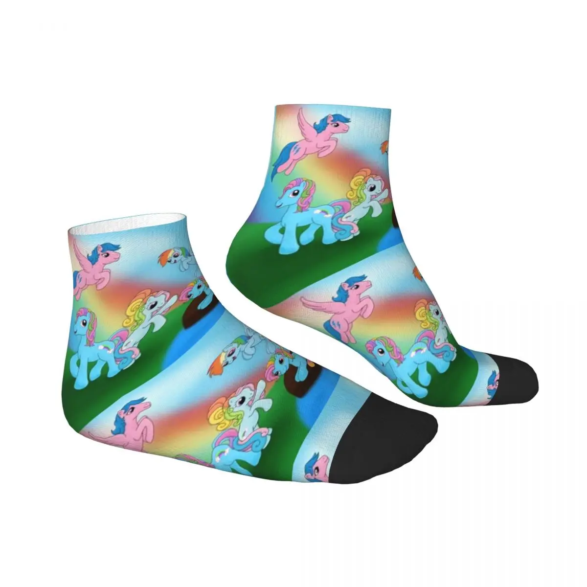 جوارب Rainbow Ponys G1 جوارب Harajuku عالية الجودة لجميع المواسم إكسسوارات الجوارب لهدية عيد ميلاد الرجل والمرأة