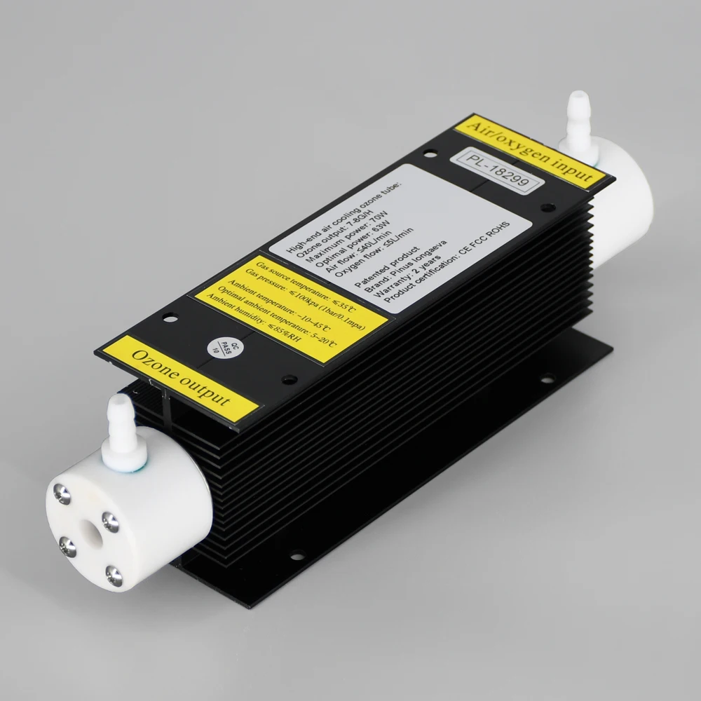 ملحقات آلة الأوزون ، أجزاء مولد الأوزون ، نهاية عالية سوداء ضيق الفجوة أنبوب الكوارتز ، CE ، FCC ، ROHS ، 7G ، 7g