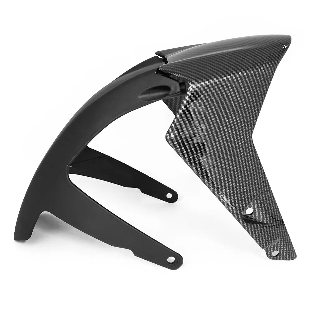 Carbon Look Moto Front Wheel Hugger Fender Mudguard Mud Splash Guard For KTM Duke 125 250 390 Duke390 Duke250 Duke120 2017-2024