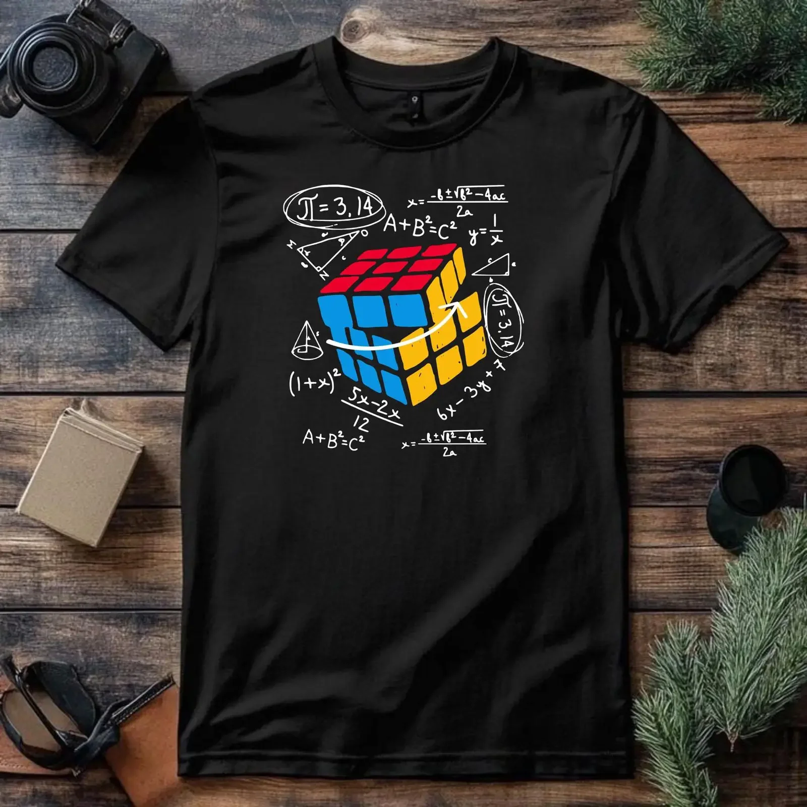 Puzzle Day T Shirt Math Formulas Equations Study Event Adult Kids Top vintage Washed Slightly Unisex graphic