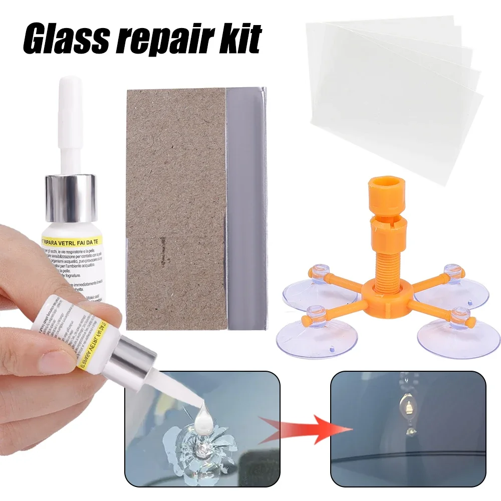 Car Glass Scratch Repair Agent Resina Fluida, Window Glass Window Glass, Nano Scratch Repair, Crack Restore Tools Kit, Acessórios