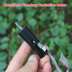 Mini 16mm Brushless Planetary Reduction Motor 3-Stage Planetary Gear Motor DC 5V-6V 50RPM Ball Bearing Brushless Reducer Motor