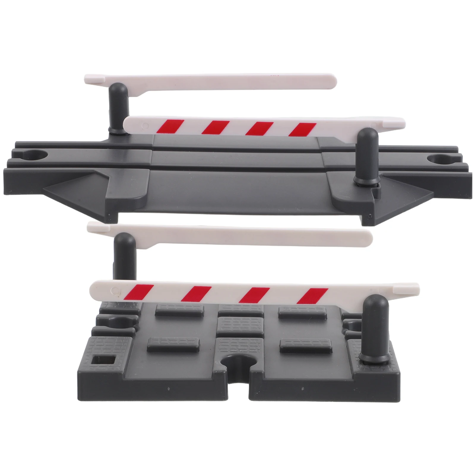 

2Pcs Durable Train Track Barriers Railway Accessories For Toy Trains Diy Railway Expansion Plastic Road Construction