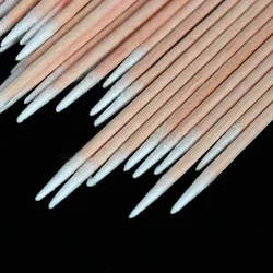 Disposable Ultra-small Cotton Swab 100pcs Lint Free Micro Brushes Wood Cotton Buds Swabs Eyelash Extension Glue Removing Tools