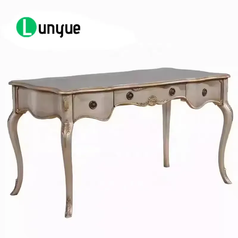 French Antique Solid Wood Drawer Locker High Quality Storage Cabinet for Home Office Study Desk Furniture Vintage Style