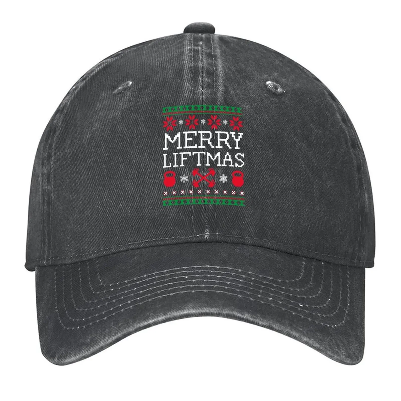 

Merry Liftmas - Fun Gym Working LIfting Ugly Festive Design Baseball Cap Funny hats Kids Hat Golf Hat For Women 2025 Men's
