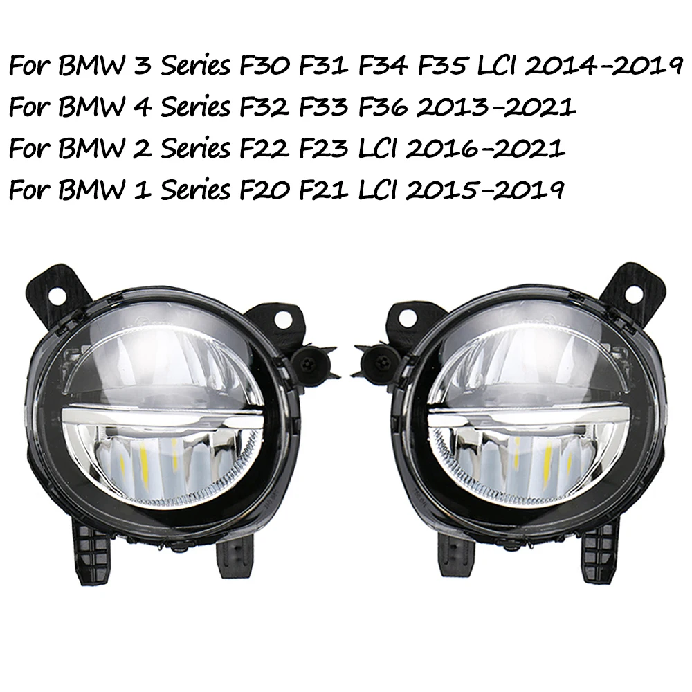 For BMW F30 F31 F34 F35 F32 F33 F36 F22 F23 F20 F21 LCI Fog Lamp LED Front Bumper Anti Fog Light 63177315559 63177315560