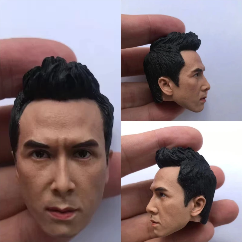 1/6 Scale Donnie Yen Head Sculpt Kill Zone Fist of Fury Head Carving Model for 12in Action Figure Phicen Tbleague Toy