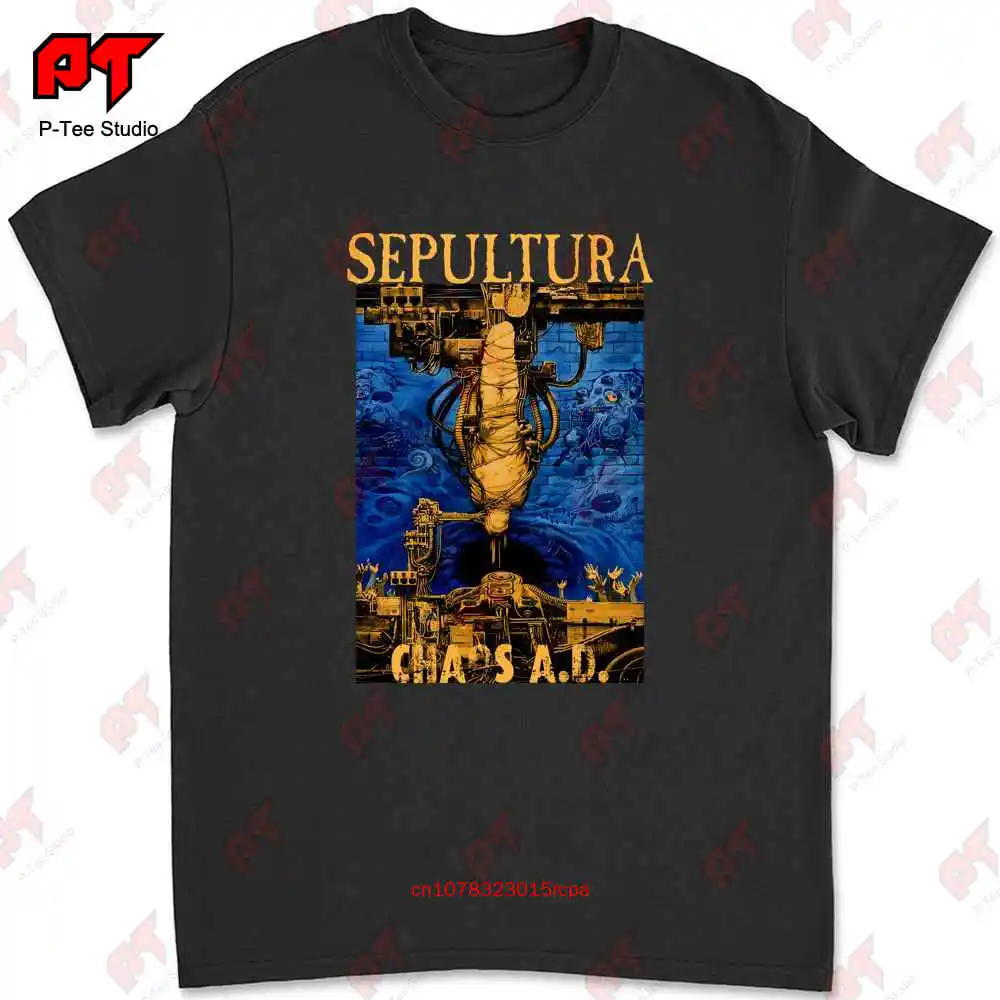 Sepultura Chaos A D T Shirt Sarcofago Vulcano Holocausto Mystifer L2NY