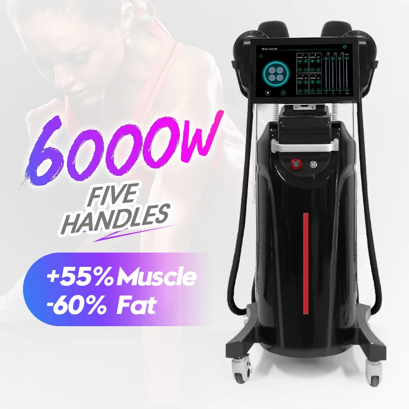 Hottest 6000W 200HZ AISPIRIT Em Sculpt Neo Rfing EMT Body Slim Pelvic Floor Muscle Stimulator Device With Chair