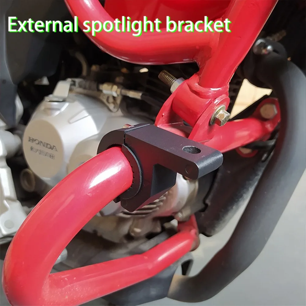 2 Pack Motorcycle LED Auxiliary Light Mounting Brackets, Fits 0.87in - 1.25in Crash Bars, Roof Racks and Roll Cages