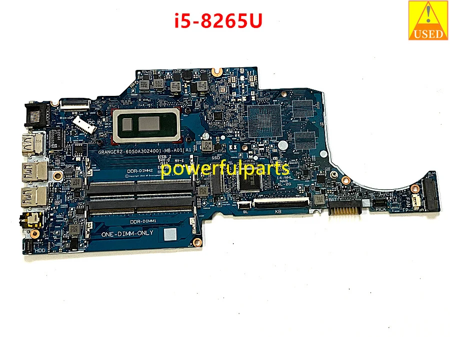 

For HP 240 G7 14-CK Laptop Motherboard 6050A3024001-MB-A01 With i5-8265U CPU DDR4 100% Working Good