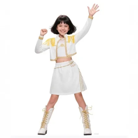 Girls Rumi Zoey Mira Cosplay Stage 3D Print Suit Set K-pop Demon Hunters Costume Performance Children Halloween Party